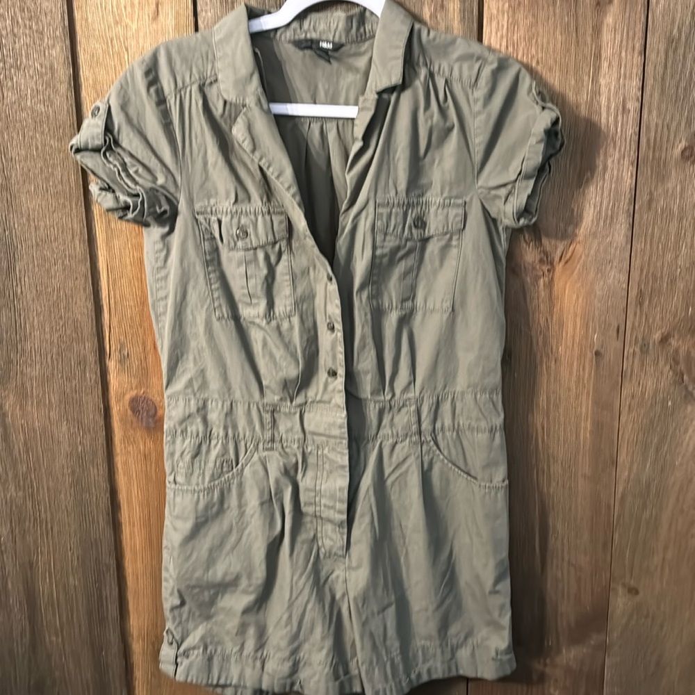 H&M army green romper